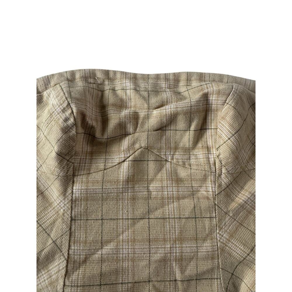 Free People Beige Checkered Crop Top - Picture 4 of 11